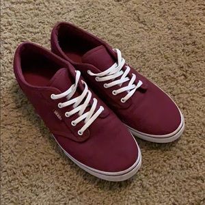 Burgundy Vans